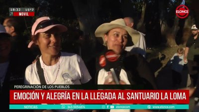 Testimonios en la llegada al santuario La Loma
